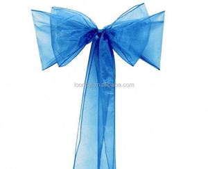 Ruban de chaise en organza de couleur assortie, pas cher, pour les fournitures de mariage et d'événements, décoration de fête - Product Image 3