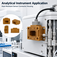 Boîtier de connecteur de capteur PEI usiné sur mesure par CNC pour instruments analytiques avec résistance à la chaleur