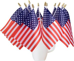 Drapeaux à main patriotiques américains pour la célébration du 250e anniversaire, sur bâtonnets, pour les événements et les décorations de fête - Product Image 3