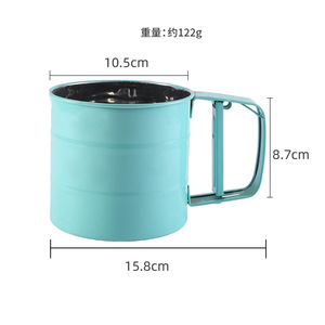 ถ้วยกรองแป้งสแตนเลส 410 แบบกดด้วยมือ สำหรับทำเบเกอรี่ - Product Image 2