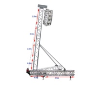 Proveedor de aluminio Line Array Truss Stand Spigot Truss Speaker Truss