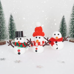 Set di 4 Kit Artigianali Natalizi con Pupazzi di Neve, Giocattoli in Argilla Espansa ad Asciugatura all'Aria per Eventi Invernali Natalizi, Regalo di Natale - Product Image 4