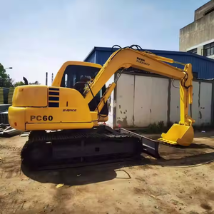 Excavadora Komatsu usada en buen estado, 6 toneladas PC60 con alta calidad a la venta, excavadora hidráulica de segunda mano PC60 sobre orugas - Product Image 5