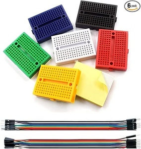Mini Breadboard Kleurrijke Breadboard Kleine Platen Veelkleurige Dupont Draad 10pin Mannelijk Naar Mannelijk, Mannelijk Naar Vrouwelijk Breadboard Jumper - Product Image 2