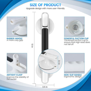 <span class=keywords><strong>Maniglia</strong></span> di Sicurezza OEM <span class=keywords><strong>per</strong></span> Vasche da Bagno - Corrimano <span class=keywords><strong>per</strong></span> <span class=keywords><strong>Doccia</strong></span> <span class=keywords><strong>per</strong></span> Anziani e Persone con Mobilità Ridotta, Barra di Supporto da Bagno con <span class=keywords><strong>Ventosa</strong></span> da 12 Pollici, Nera - Product Image 4