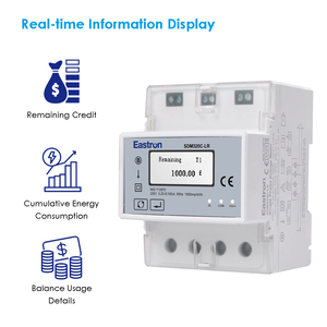 Compteur d'énergie Eastron SDM320C-LR NFC prépayé avec gestion DI/<span class=keywords><strong>DO</strong></span>, relais intégré, bidirectionnel, monophasé, LoRa, certifié MID - Product Image 5