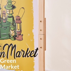 Ole Private Roll-up Display-Ständer 80*180 Vertikaler Bodenstehender Werbe-Billboard-Poster-Aufhängeständer für Outdoor-Camping - Product Image 4