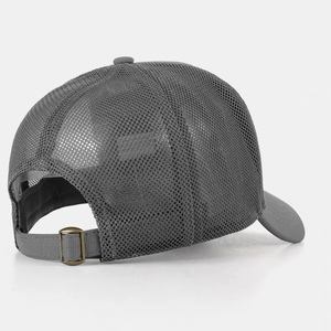 Gorra Trucker Gris Personalizada con Bordado 3D, Unisex, Transpirable, de Malla, Ajustable, para Deportes al Aire Libre - Product Image 4