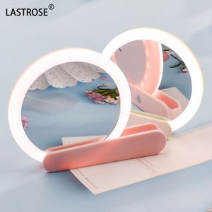 Handheld Mini Makeup <b>Mirror</b> OEMFoldable Led Hand <b>Mirror</b> Pocket Vanity <b>Mirror</b> With Led Light - Product Image 4