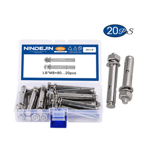 Ancres à expansion en acier inoxydable standard, 20 pièces, 80 mm, pour béton - Product Image 1
