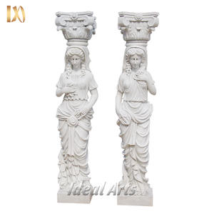 Belle conception décorative de <span class=keywords><strong>statue</strong></span> de colonne de <span class=keywords><strong>pilier</strong></span> blanc de porte principale <span class=keywords><strong>pour</strong></span> la maison - Product Image 6