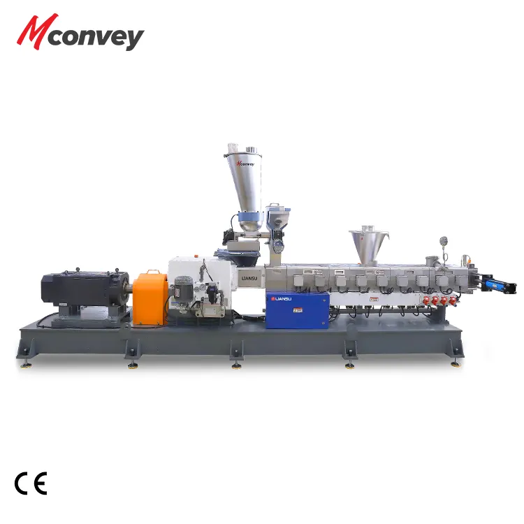 PP PE PET twin screw extruder pellets making machine plastic pelletizing machine line