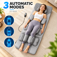 Matelas de massage corporel entier enroulable OEM/ODM, couvrant le cou, le dos, la taille et les fesses, 3 modes automatiques, 4 modes manuels, minuteur 15/30/45 minutes