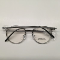 Lunettes de haute qualité à monture ronde surdimensionnée Lunettes de vue noires transparentes