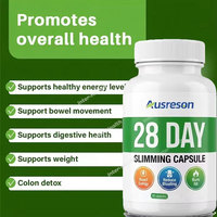 Ausreson Fat Burn 28 jours – Capsules amincissantes pour le foie et le ventre plat – Compléments brûle-graisses – Capsules à base de plantes 28 jours