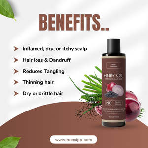 Aceite Capilar de Cebolla Roja y Negra con Propiedades Anticaspa, Reparación Capilar, Prevención de la Caída del Cabello y Funciones de Engrosamiento/Volumen - Product Image 3