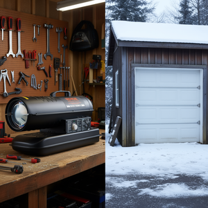 Calentador de Aire Forzado a Queroseno Vevor, 70000 BTU, Tanque de 5 Galones, Portátil, para Interiores y Exteriores, Calefacción para Talleres - Product Image 2
