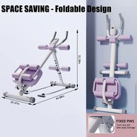 COCOLE Appareil d'exercice abdominal pliable en métal pour femmes, machine de renforcement du tronc, entraîneur abdominal amincissant pour équipement de fitness
