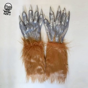 Gants de sang de zombie effrayants en vinyle pour maquillage d'Halloween, accessoires de fête, farces, cosplay, démon - Vente en gros - Product Image 2
