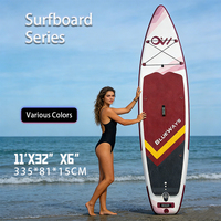 Nouveau 2026 Planche de Stand Up Paddle (SUP) Gonflable Tout Usage 11 pieds 335 cm pour Enfants, Matériau PVC, Kit de Réparation Pompe, Garantie 5 Ans