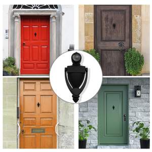 RHETECH Antique <strong>Funny</strong> <strong>Door</strong> <strong>Knocker</strong> Unique Colonial Imperial Victorian Design Modern Satin Nickel Iron Silver Steel Material - Product Image 6