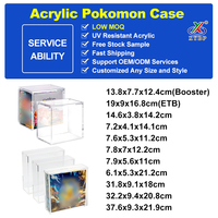 Boîte de protection en acrylique transparente pour cartes TCG, avec aimant puissant, prix d'usine, petite quantité minimale de commande (MOQ)