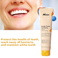 Soins bucco-dentaires pour adultes et enfants Dentifrice blanchissant à saveur d'orange sans fluorure pour dents sensibles-281490