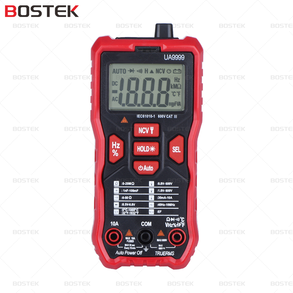 BOSTEK UA9999 Auto Range Digital Multimeter 6000 counts T-rms Multimeter