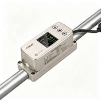 Sensor Aliran Air Ultrasonik Tipe Jepit DN15-DN50 RS485 4-20mA 0.3-5.0m/s HVAC BMS IoT Pusat Data Presisi Tinggi Cairan Tembaga