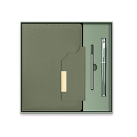 Cuaderno con Cierre Magnético Invisible PQ, Juego de 3 Piezas, Cuaderno al por Mayor, Promocional, Personalizado, Tapa Dura, Agenda Vintage