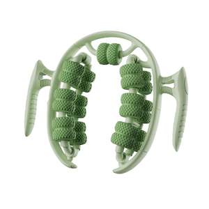 Rodillo Masajeador de Piernas Elástico, Rodillo de Ejercicio para Relajación y Desarrollo Muscular, Rodillo de Siete Ruedas para Pantorrillas, Abrazadera de Masaje para Piernas - Product Image 2