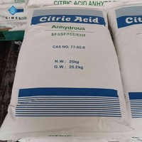 Acide Citrique en Poudre de Qualité Alimentaire 99% de Pureté, Marque SIMEL, Vente en Gros, Fabricant Chinois