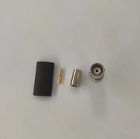 Câble coaxial RF RG58 étanche avec connecteur BNC femelle à sertir, 50 Ohms, personnalisé pour antenne et vidéosurveillance