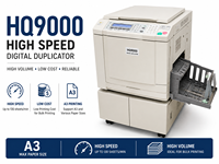 Duplicateur numérique A3 haute vitesse HQ9000 pour l'impression de pochoirs en grand volume pour les écoles et les bureaux