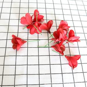 Hawaii PU mousse cheveux fleurs naturel sensation Plumeria <span class=keywords><strong>Hibiscus</strong></span> avec tige pour mariage plage fête décoration - Product Image 5