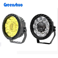 Super lumineux 12v 24v camion pare-chocs tout-terrain projecteur 7 pouces feux de conduite ambre blanc rond Led lumière de travail