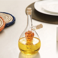 Botol Penyimpanan Kecap Cuka Minyak Multifungsi Ramah Lingkungan Modern dari Kaca Borosilikat Tahan Panas >501ml