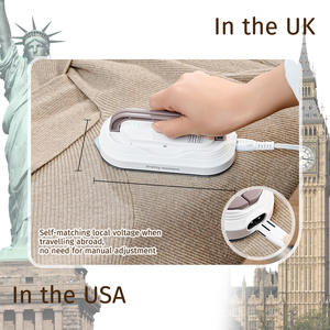 แผ่นความร้อนเซรามิกเตารีดไฟฟ้าแบบพกพาขนาดเล็กใช้ในครัวเรือนสำหรับรีดผ้าแนวนอนและแนวตั้ง - Product Image 3