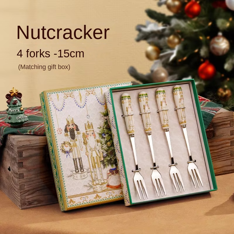 4 forks: nutcracker gift box