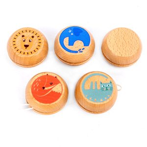 Meilleures ventes de jouets promotionnels en bois Yoyo pour enfants avec logo pour débutants Artisanat naturel magique - Product Image 3