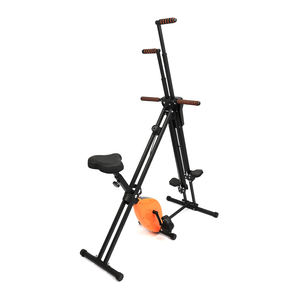 TODO Appareil de musculation pliable 2-en-1 en acier pour <span class=keywords><strong>vélo</strong></span>, capacité 120 kg, hauteur de <span class=keywords><strong>poignée</strong></span>/coussin réglable, poids de volant en fer en option - Product Image 5