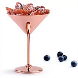 Copa de vino de acero inoxidable Copa de champán de lujo Bar Fiesta Boda Copa de Martini - Product Image 1