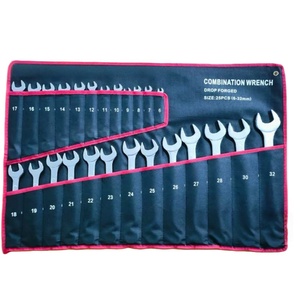 Jeu de clés à molette 25 pièces, clés manuelles, sac à outils, clés à double usage, sac de suspension, ensemble antichoc, ensemble complet - Product Image 1