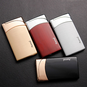 Encendedor de cigarrillos a prueba de viento, encendedor rojo de llama personalizado, antorcha fría chapada - Product Image 6