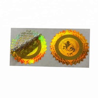 Étiquette holographique 3D personnalisée avec micro-texte imprimé, sécurité par cryptage, anti-contrefaçon, matériau PET, autocollant adhésif