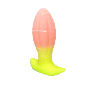 Jouets sexuels anaux féminins à porter longue durée, plug en silicone ananas étanche et écologique pour stimulation et jeux en extérieur - Product Image 3