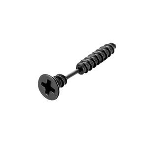 <b>Titanium</b> Steel Screw <b>Stud</b> Earrings For Men Women Hip Hop Fashion Ear Cartilage Jewelry Gold Silver Black Blue Rainbow Color - Product Image 5