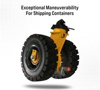 Conteneur d'expédition Roulette robuste 21.3 "Double roue 4000lbs Conteneur d'expédition Déplacement de deux roues avec verrouillage par torsion et roue de support