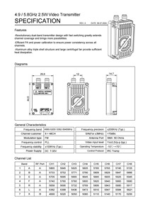 Transmisor de Video FPV Rushfpv 4.9GHz 4W VTX 4000mW de Alta Potencia, <span class=keywords><strong>IRC</strong></span> Tramp, DC 7-30V, Puerto SMA, Refrigeración por Ventilador - Product Image 6