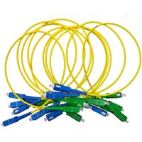 Cordon de raccordement à fibre optique Jumper SC/APC-SC/UPC 0,5/1/2/3/5M SM SX LSZH PVC 2,0/3,0MM 10PCS/LOT